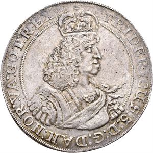 FREDERIK III 1648-1670 Speciedaler 1663. S.21