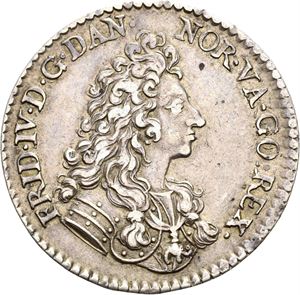 FREDERIK IV 1699-1730 2 mark 1700. S.8