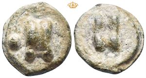 Anonymous. Circa 265 BC. Æ aes grave uncia (28 mm, 22,21 g)