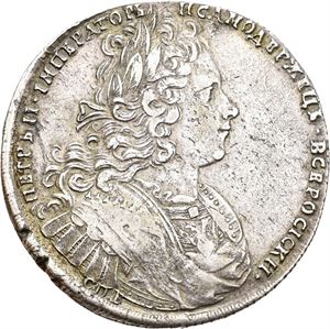 Peter II, rubel 1727. St.Petersburg