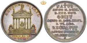 Christian VIs død, 1746, sølv