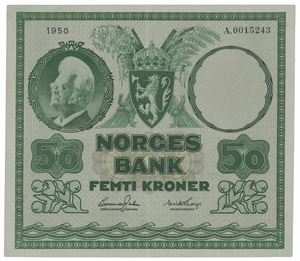 50 kroner 1950. A0015243