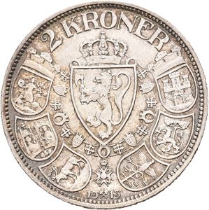 2 kroner 1913. Bunnglans/residual luster