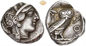 AR Tetradrachm, AD 454-404 BC