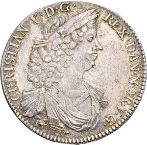 CHRISTIAN V 1670-1699, KONGSBERG Speciedaler 1693. "Hæc boreas…". S.13