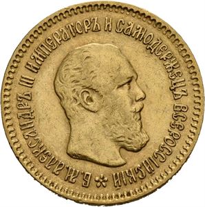 Alexander III, 5 rubel 1889