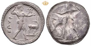 BRUTTIUM, Kaulonia. Circa 525-500 BC. AR nomos (8,00 g)