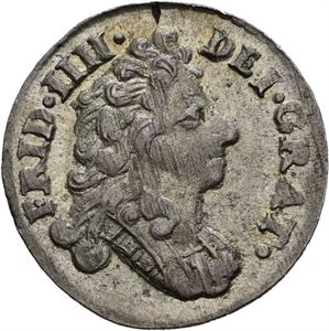 FREDERIK IV 1699-1730. 8 skilling 1712. S.2