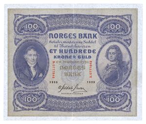 100 kroner 1935. B0777848