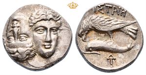 MOESIA. Istros. 4th century BC. AR drachm (4,90 g).