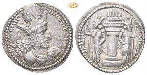 SASANIAN KINGS. Shahpur I, AD 240-272. AR drachm (4,14 g)