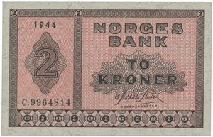 2 kroner 1944. C.9964814.