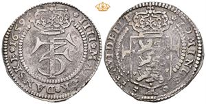 4 mark 1659. København. Har vært anhengt/has been mounted