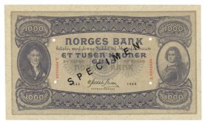 1000 kroner 1943. A0994636