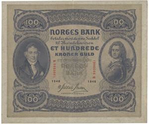 100 kroner 1940 B