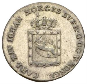 2 skilling 1825. Ex. Oslo Mynthandel a/s nr.67 26/11-2011 nr.691