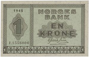 1 krone 1945. I.1558006.
