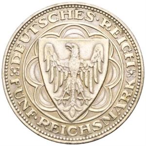5 reichsmark 1927 A. Bremerhaven