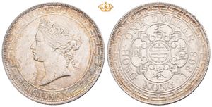 Dollar 1868 (1866-1868). Svakt renset/slightly cleaned