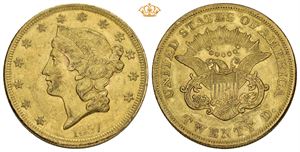 20 Dollars 1857