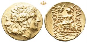 KINGS OF PONTOS. Mithradates VI Eupator. 120-63 BC. AV stater (8,30 g)