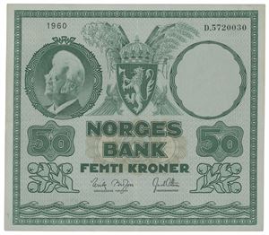 50 kroner 1960. D5720030