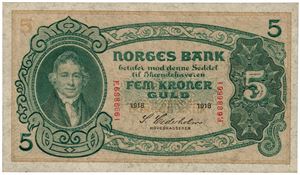 5 kroner 1918. F6886661