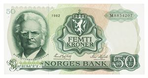 50 kroner 1982. M8834207