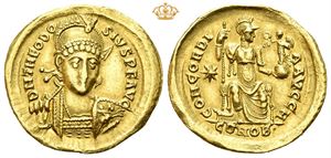 Theodosius II. AD 402-450. AV solidus (4,29 g).