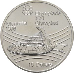 10 Dollars 1976 OL Montreal - Olympic Stadium