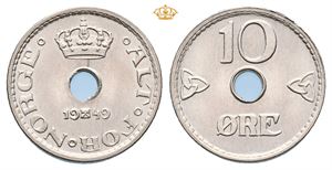 10 øre 1949. Prakteksemplar/choice