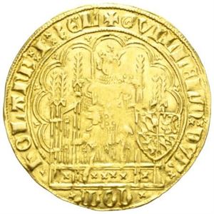 Holland, William VI av Bayern 1404-1417, chaise d`or.