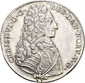 CHRISTIAN VI 1730-1746, KONGSBERG. Reisedaler 1733. Små riper på advers/minor scratches on obverse. S.2
