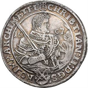 Christian II, Johann Georg I & August, taler 1607, Dresden
