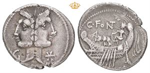 C. Fonteius. 114-113 BC. AR denarius (20 mm; 3,78 g)