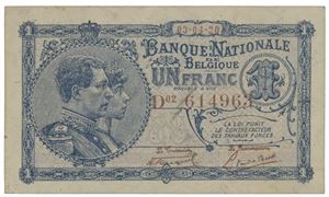 Belgia 1 franc 1920