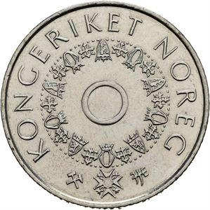 5 kroner 1998. Uten hull/without hole