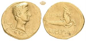Augustus, 27 BC-AD 14. AV aureus (23,5 mm; 7,55 g)