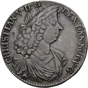 CHRISTIAN V 1670-1699. KONGSBERG. 1/2 speciedaler 1693. "Saadan Nordens…". S.20