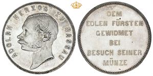 2 Taler ND. Pattern. Mint visit 1861.