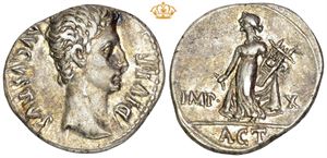 AR Denarius, 15 BC