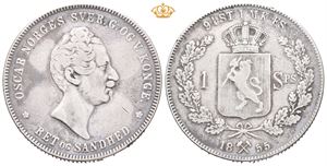 Speciedaler 1855. Små hakk/minor pecks