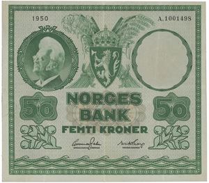 50 kroner 1950 A 1001498.