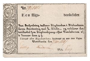 1 rigsbankdaler 7.jan. 1814. No.7910476 (?)