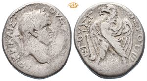 SYRIA, Seleucis and Pieria. Antioch or Caesarea Maritima. Vespasian, AD 69-79. AR tetradrachm (14,44 g).