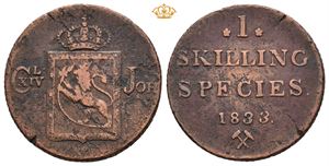 Carl XIV Johan (1818 - 1844) 1 skilling 1833