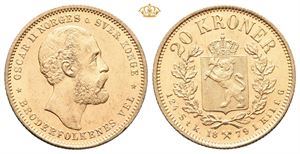 Norway. 20 kroner 1879