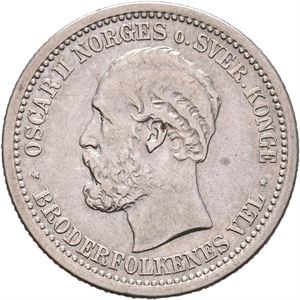 Oscar II. 1 krone 1877