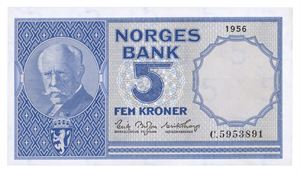 5 kroner 1956. C5953891