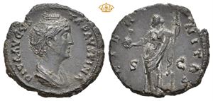 Diva Faustina Senior, died AD 141. Æ as (8,47 g)